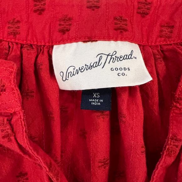 Universal Thread Goods Co. Red Boho Peasant Blouse - SIZE XS - Picture 4 of 6